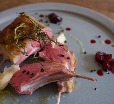 Lamb Chops with Cherry Sauce